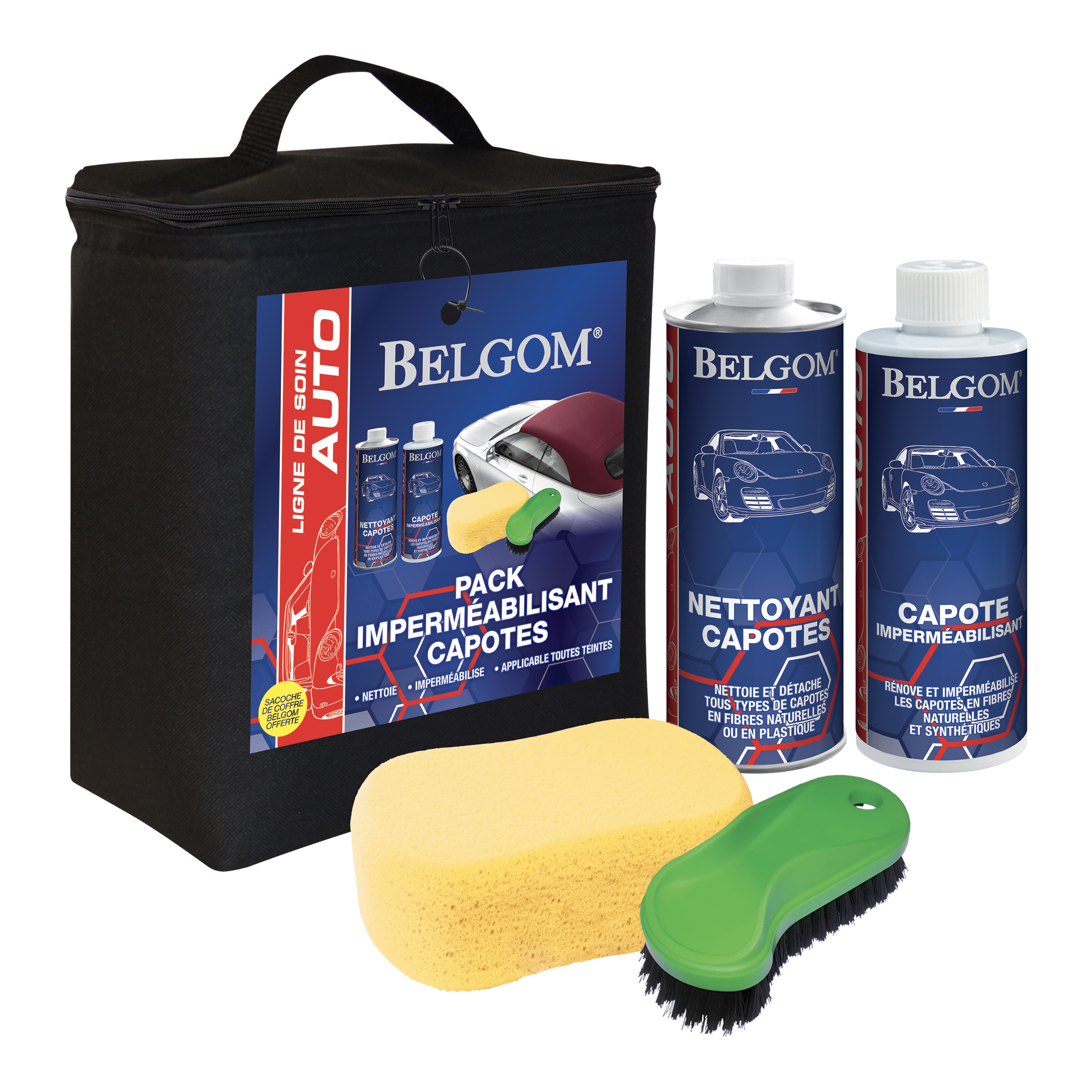 belgom-capote-verdeckpflegeset-farblos-mit-reiniger image 1