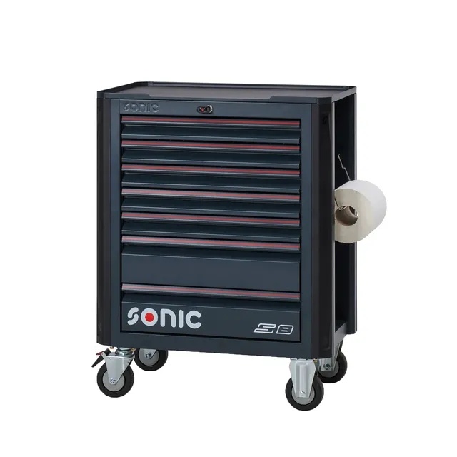 caseliner-sonic-next-s8-werkzeugwagen-leer-80-cm-7-schubladen image 1