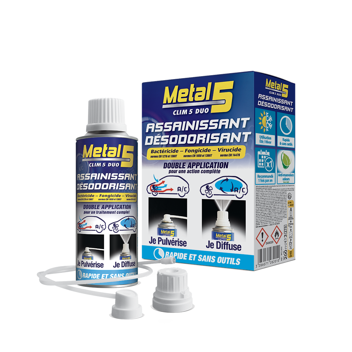 metal-5-clim-5-duo-klimaanlagenreiniger-desodorierung-spray image 1