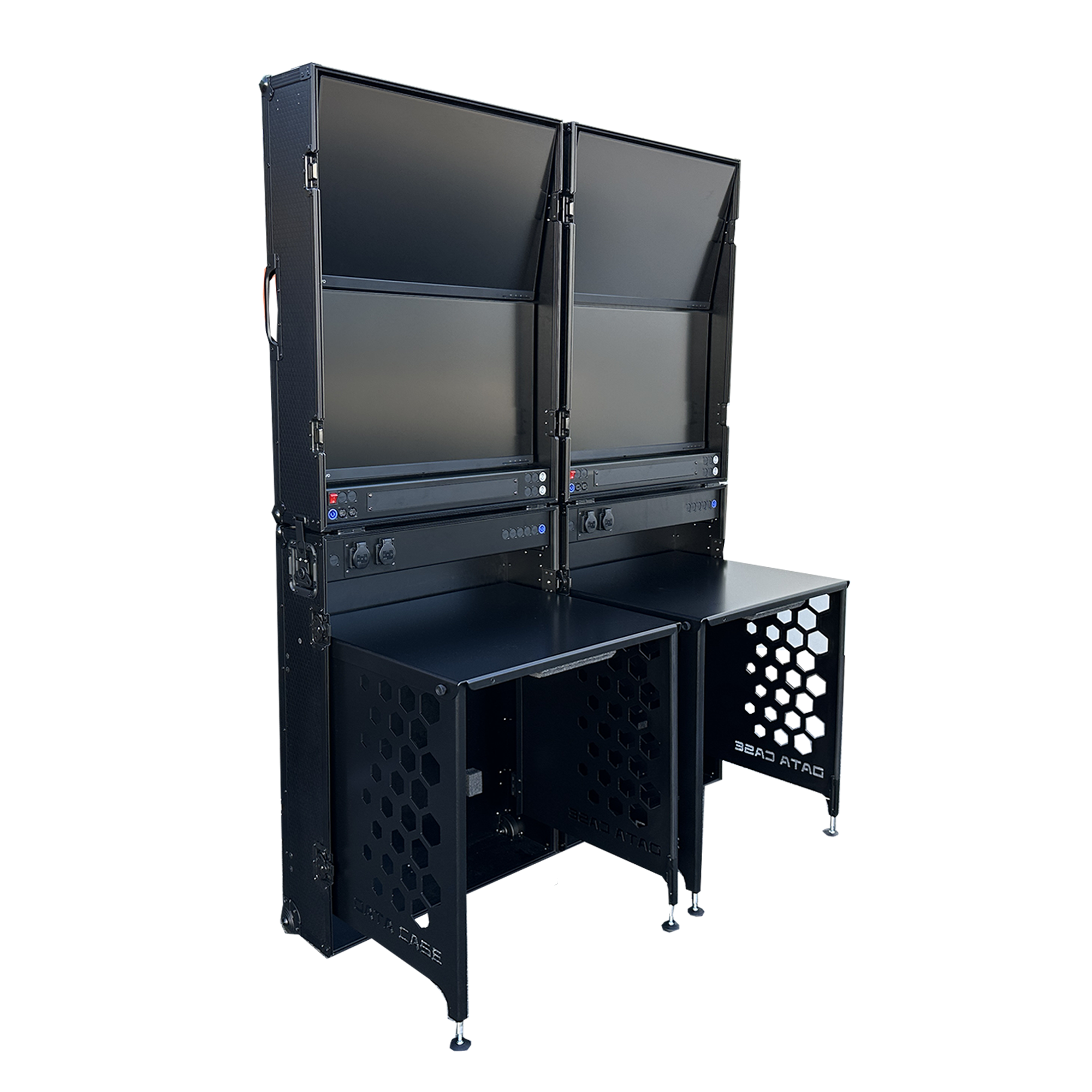 caseliner-data-case-one-hd-flightcase-2x-32-zoll-monitor-arbeitsstation image 2