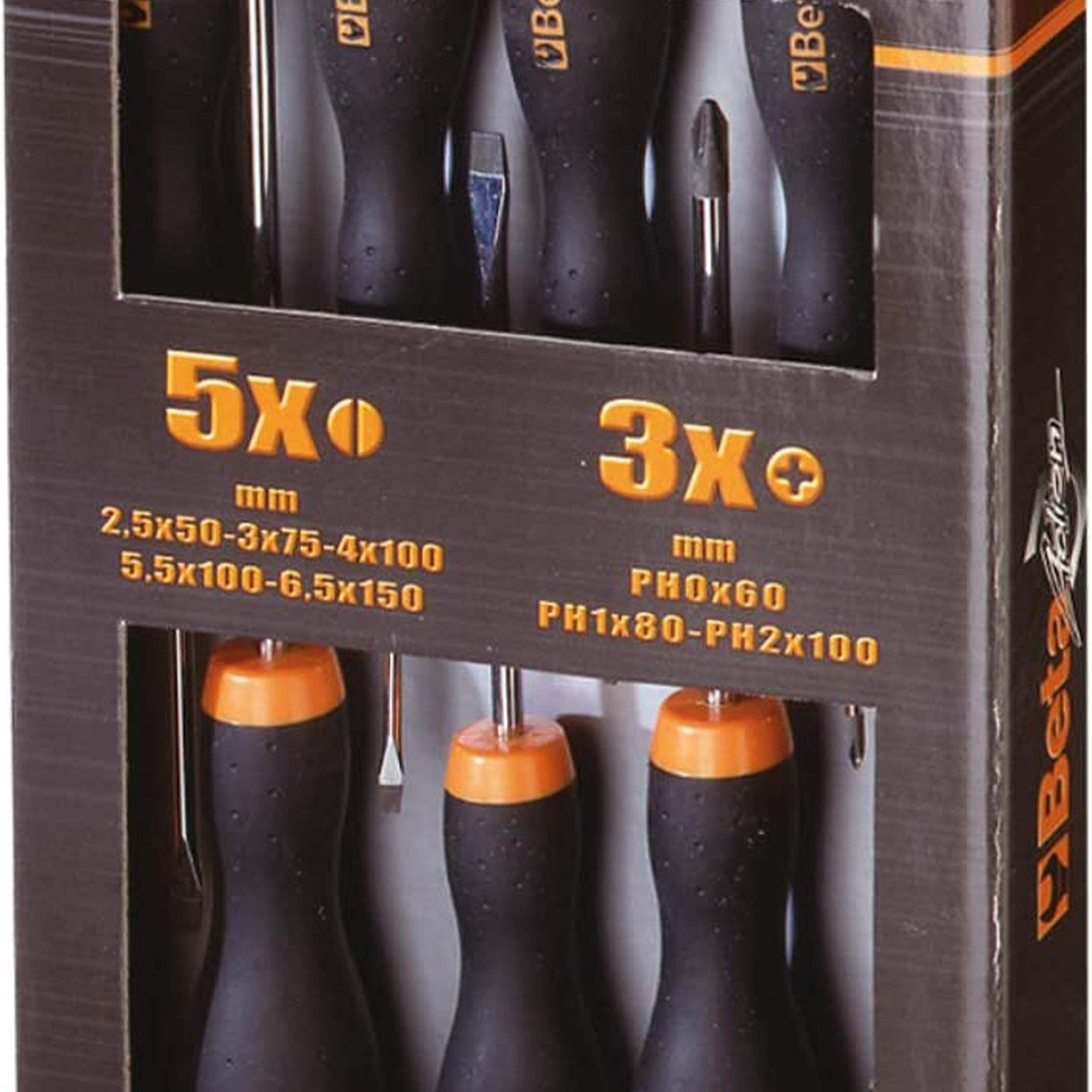 beta-1203-d8p-schraubendreher-set-8-teilig-schlitz-kreuz image 2