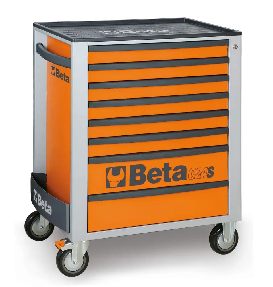 beta-c24s-8-r-werkzeugwagen-8-schubladen-orange-vorg-nger image 1