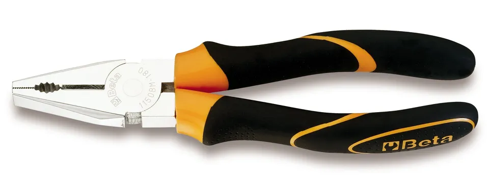 beta-universalzange-verchromt-180-mm-bimaterial-griff-zange image 1