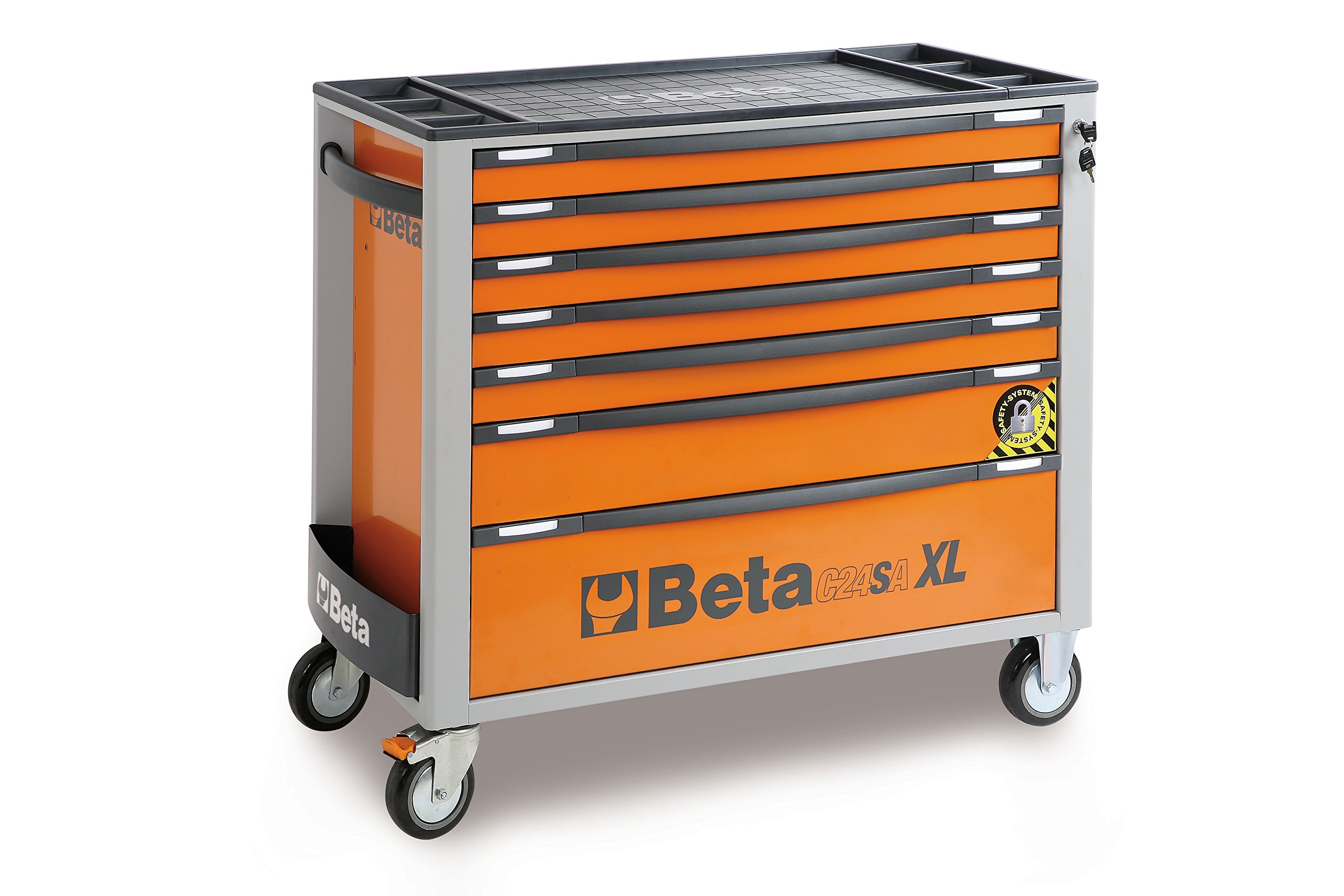 beta-c24saxl-7-o-werkzeugwagen-7-schubladen-orange image 1