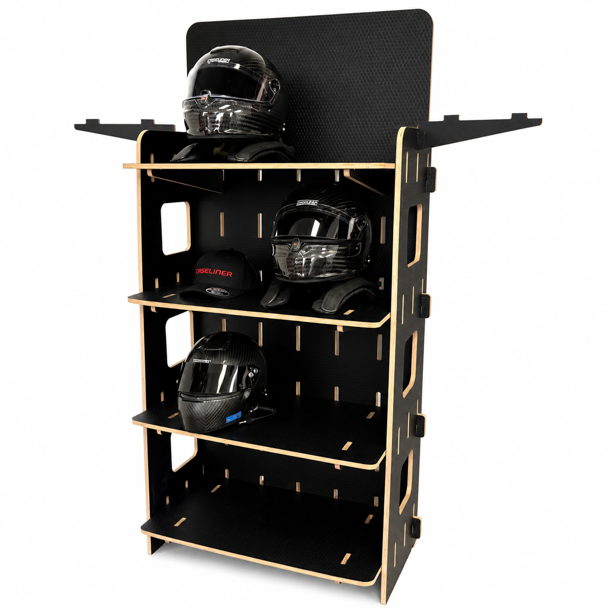 caseliner-mhs-modular-helmet-system-helmregal-holz image 1