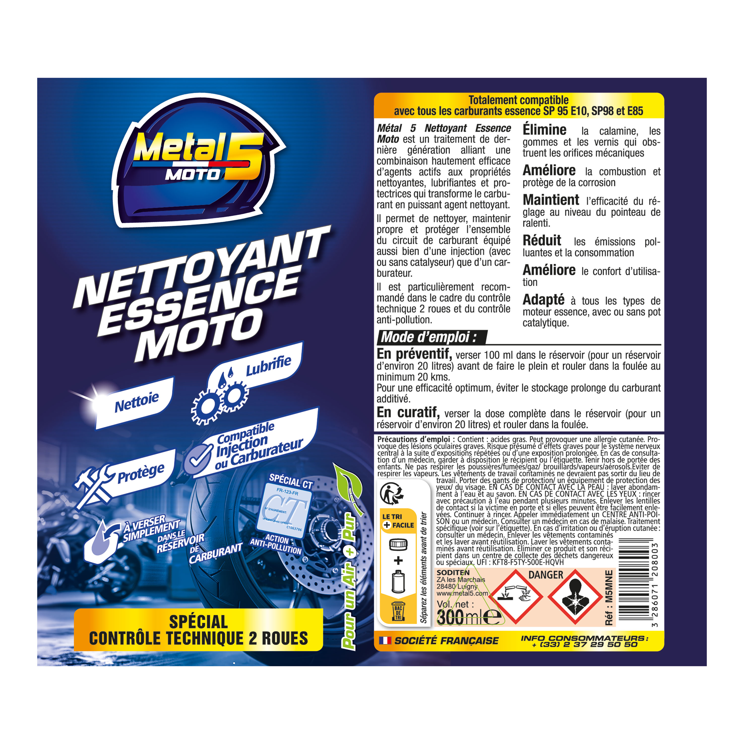 metal-5-moto-benzin-additiv-300-ml-einspritzung-vergaser image 3