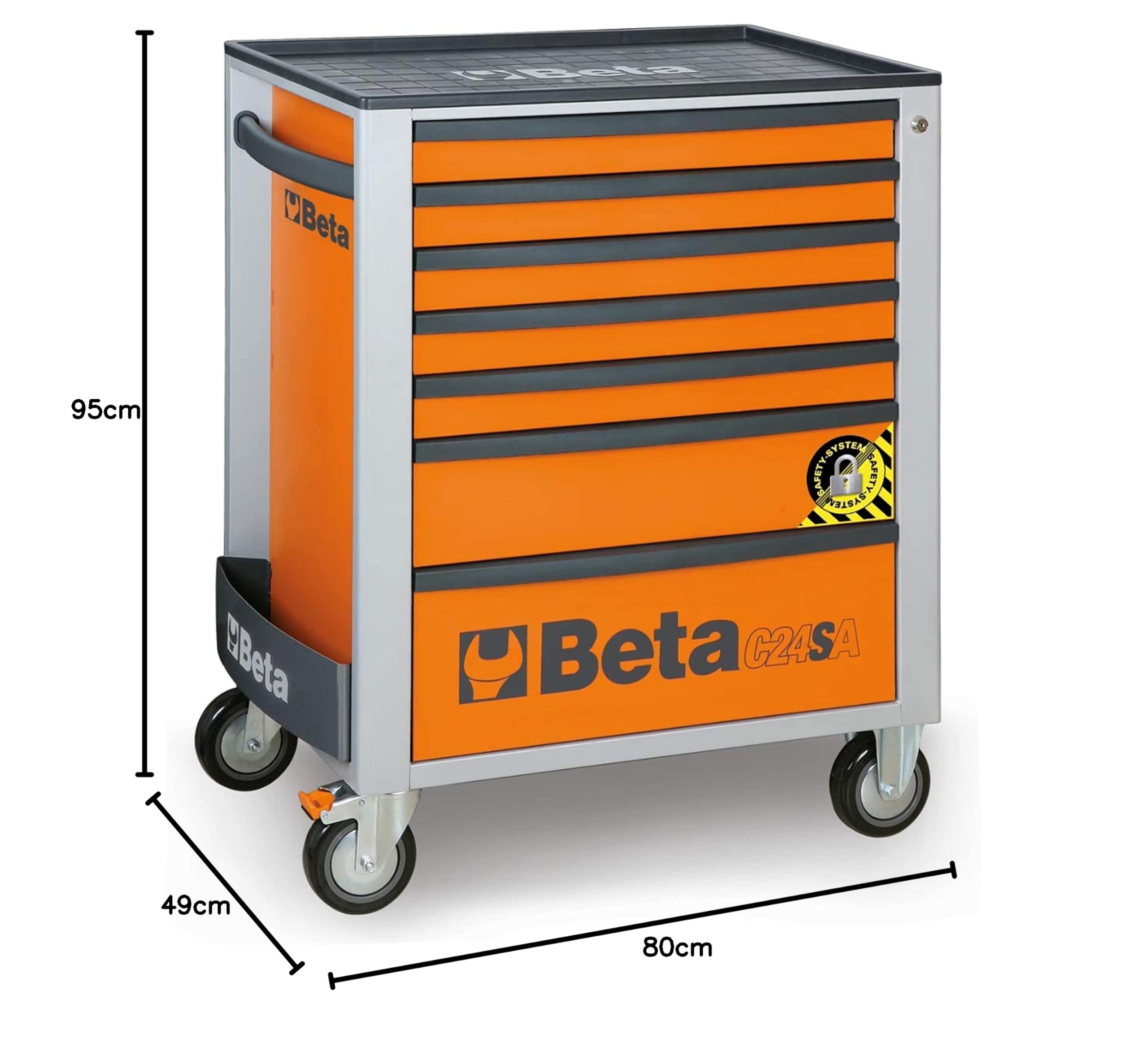 beta-c24sa-7-o-werkzeugwagen-7-schubladen-anti-kipp image 2
