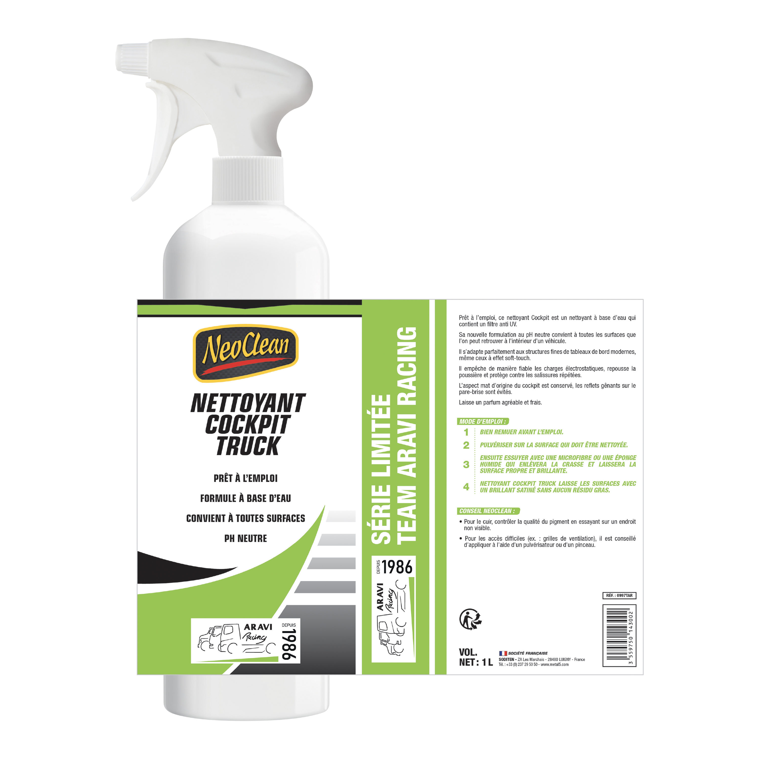 belgom-neoclean-cockpitreiniger-truck-1-l-matt-uv-schutz-ph-neutral image 2