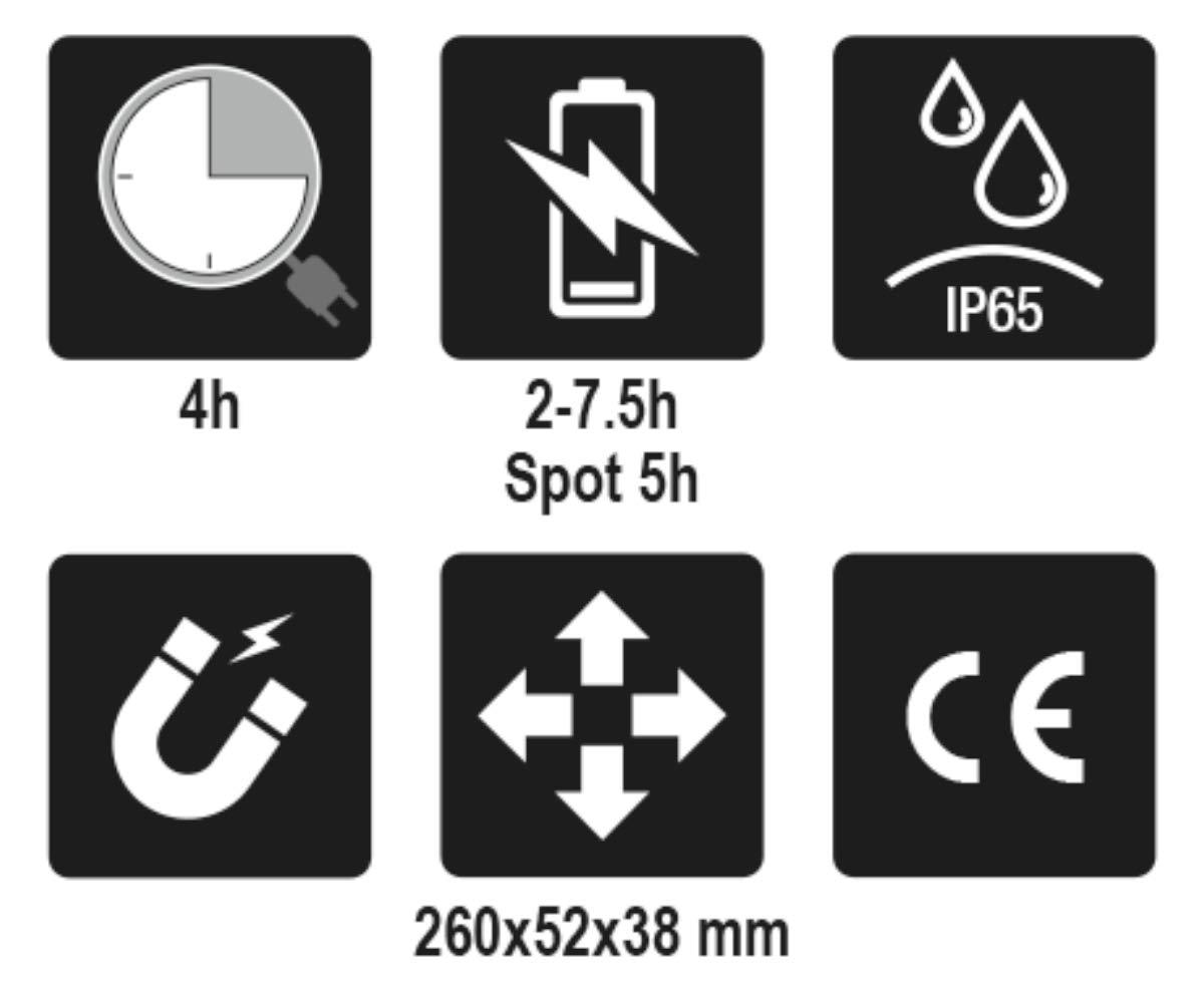 beta-1838s-gelenk-led-lampe-700-lumen-aufladbar-magnet image 6