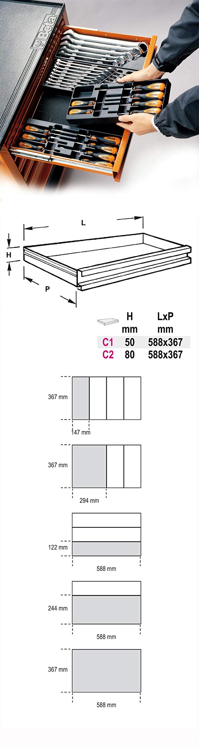 beta-t234-werkzeugsortiment-thermoformateinsatz-fest image 2