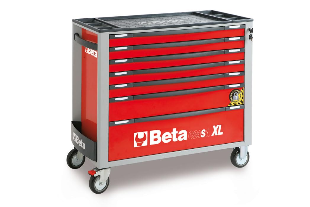 beta-c24saxl-7-r-werkzeugwagen-7-schubladen-rot image 1