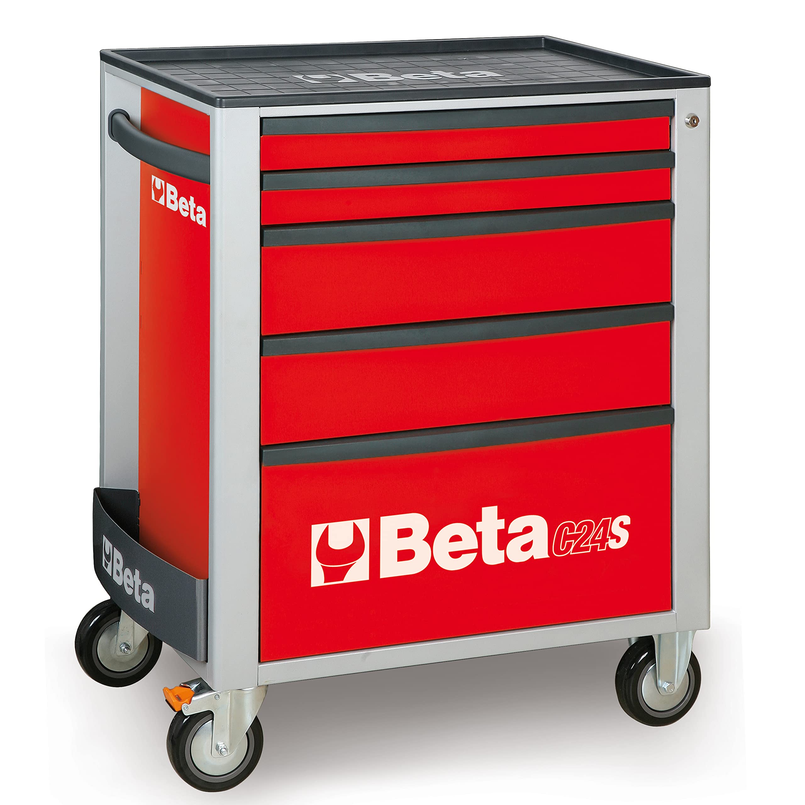 beta-c24s-5-r-werkzeugwagen-rot-5-schubladen-leer image 1