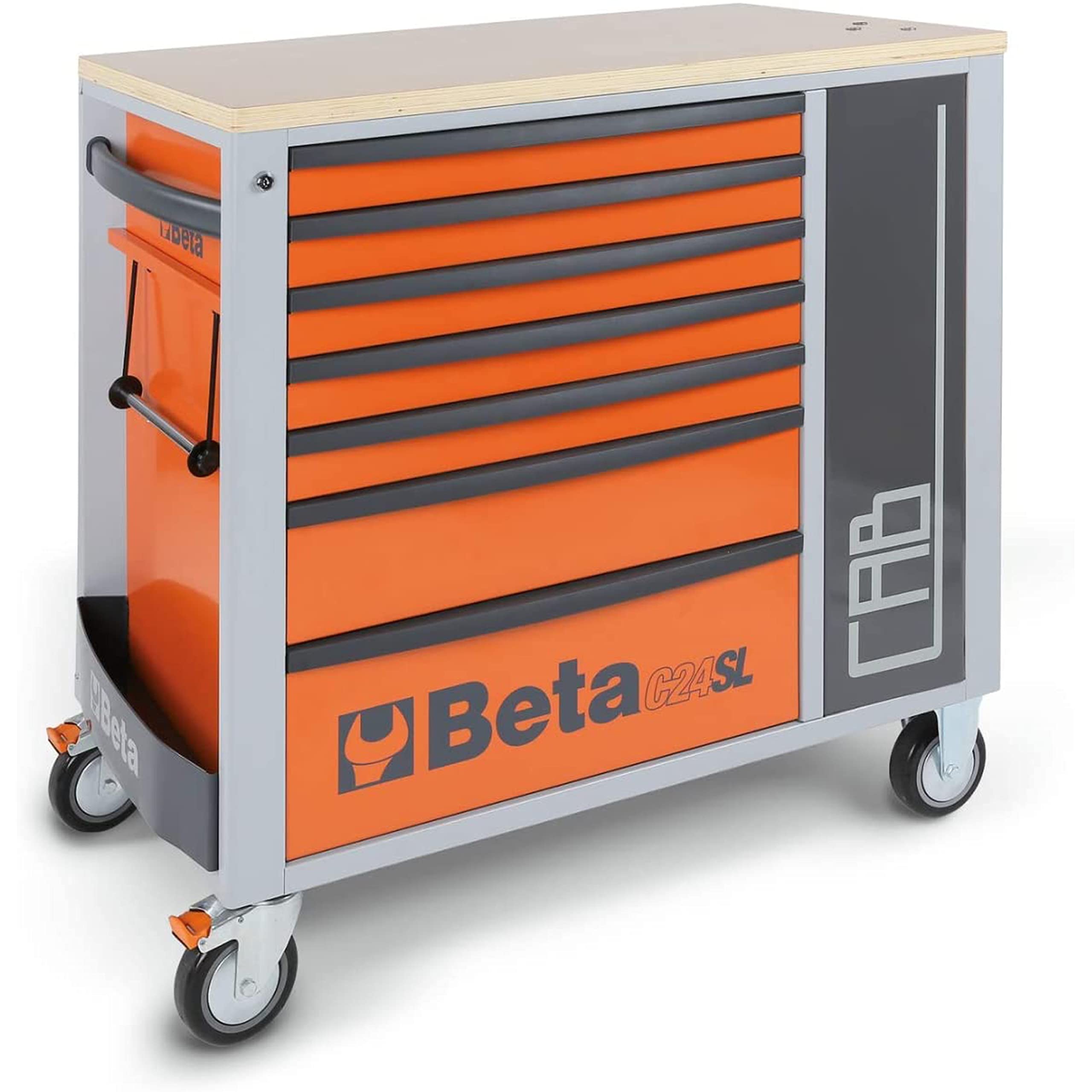 beta-c24sl-cab-r-werkzeugwagen-7-schubladen-mit-schrank image 2
