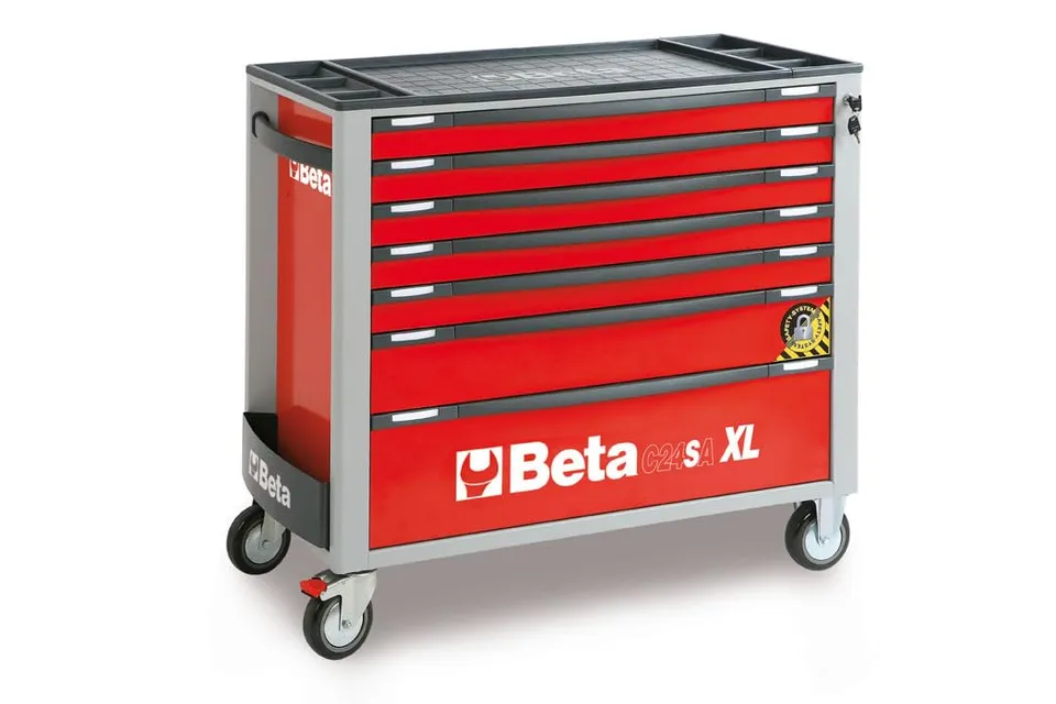 beta-c24saxl-7-r-werkzeugwagen-7-schubladen-rot image 1
