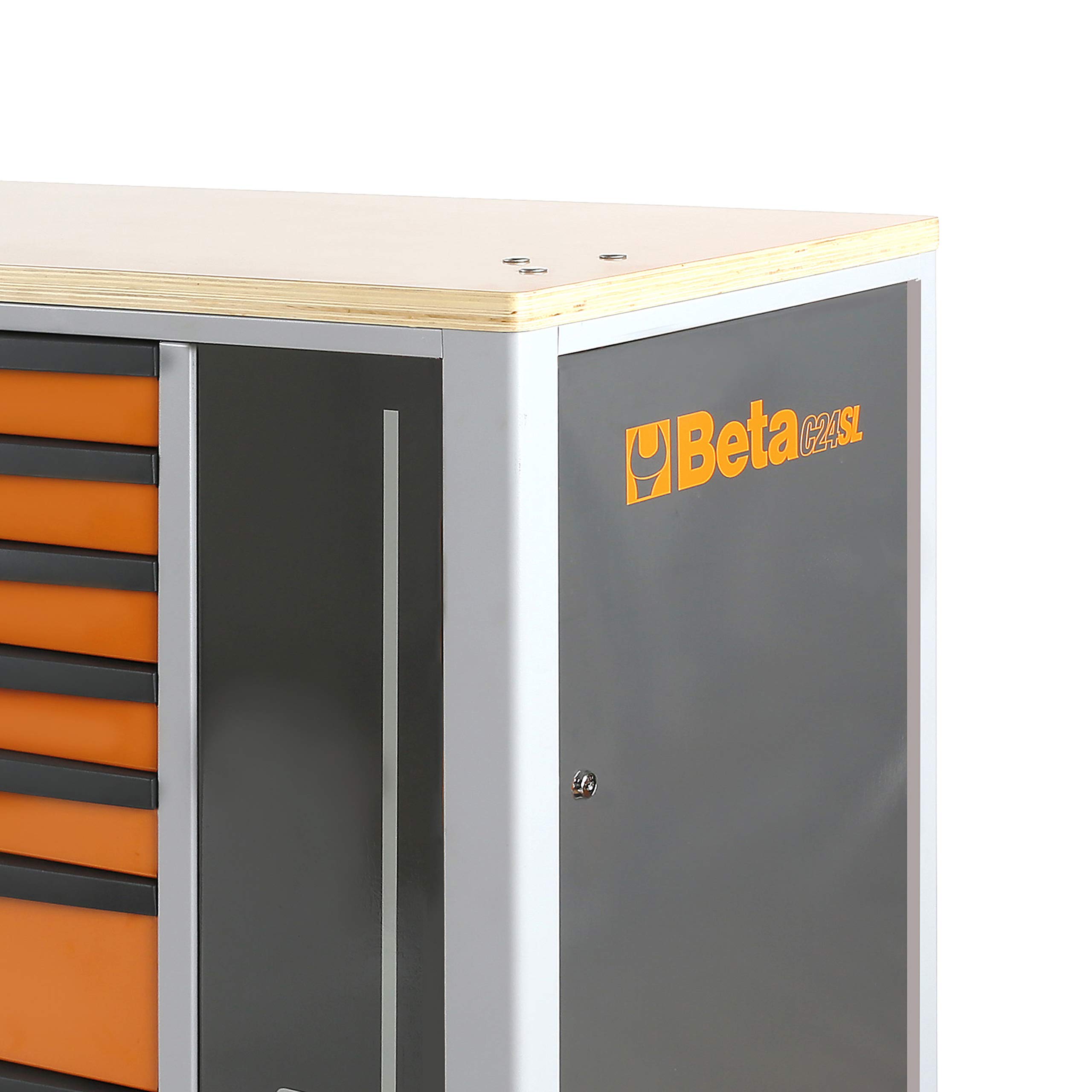 beta-c24sl-cab-o-werkzeugwagen-7-schubladen-orange-schrank image 4