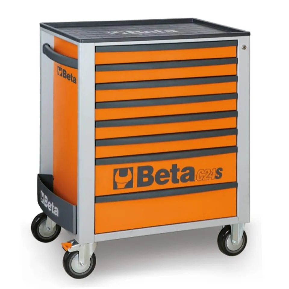 beta-c24s-8-o-werkzeugwagen-8-schubladen-orange image 1