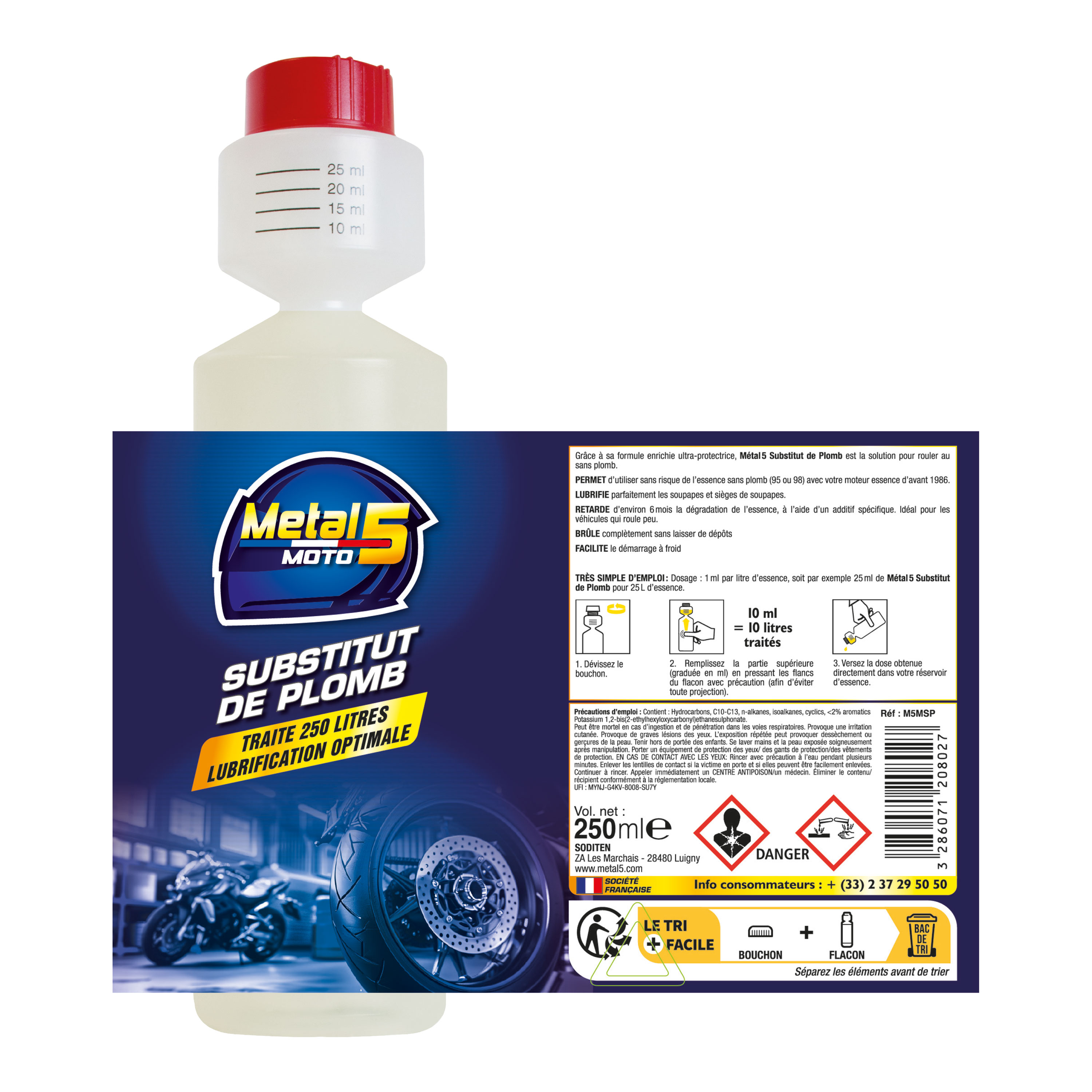 metal-5-moto-bleiersatz-benzinadditiv-250-ml-ventilschutz image 2