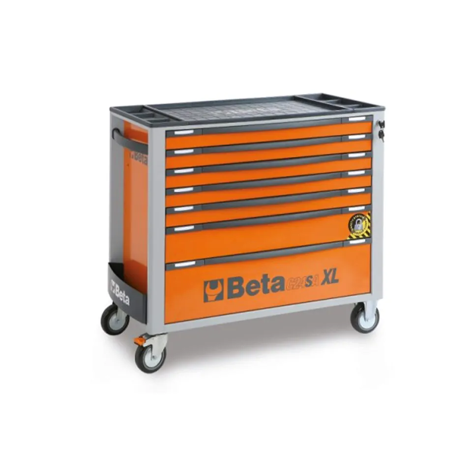 beta-c24saxl-7-g-werkzeugwagen-7-schubladen-orange image 1