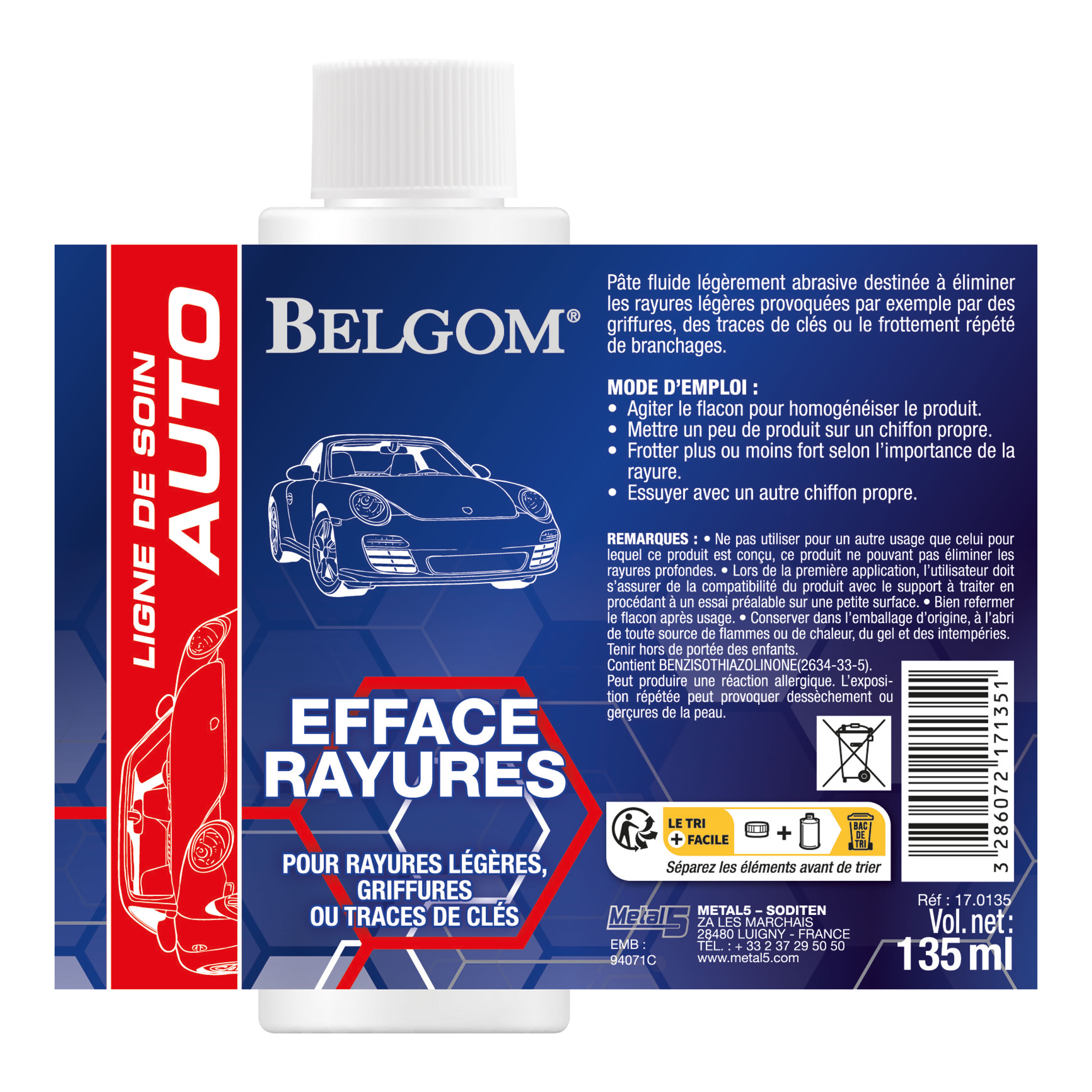 belgom-efface-rayures-kratzerentferner-paste-135-ml image 2