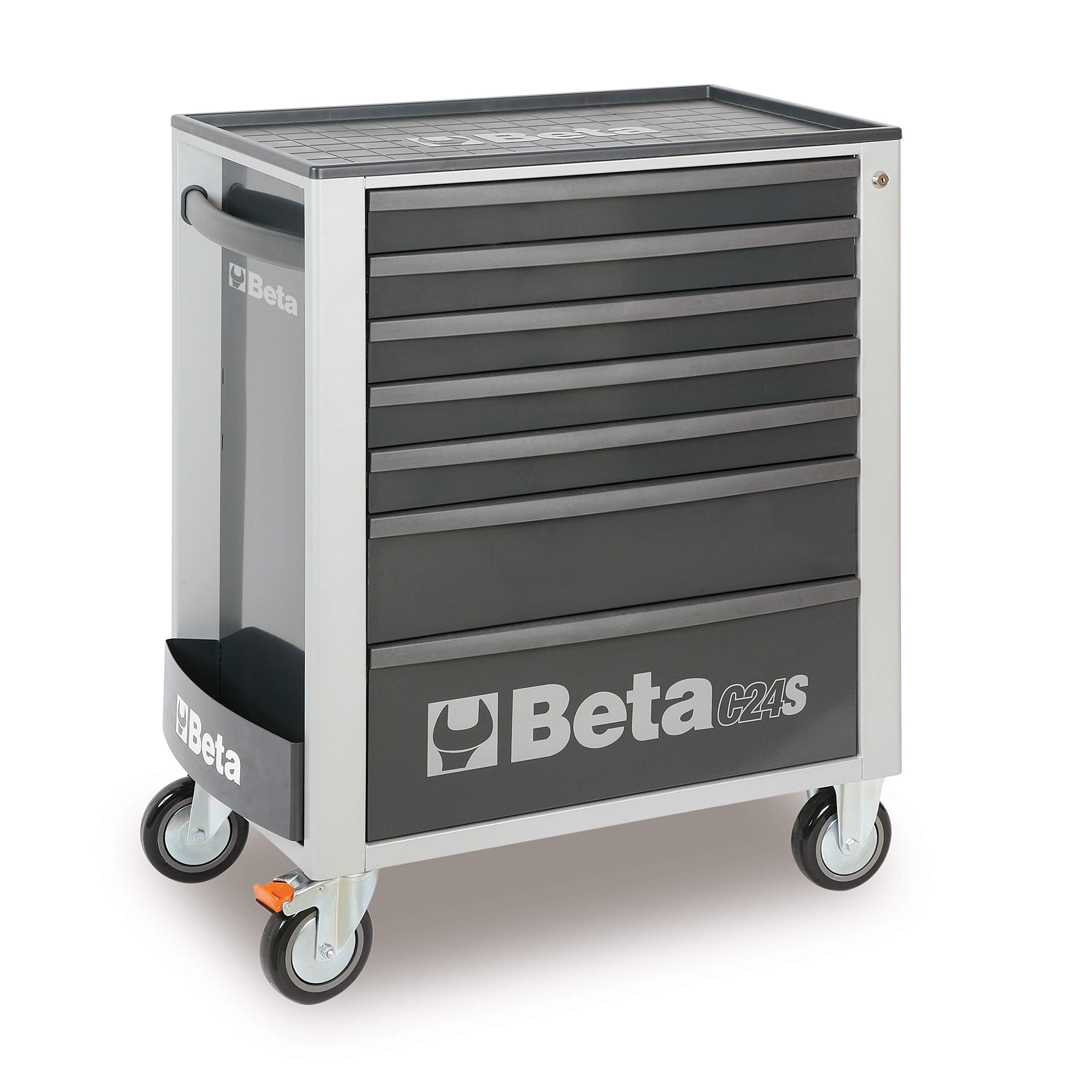 beta-c24s-7-g-werkzeugwagen-7-schubladen-leer-grau image 1