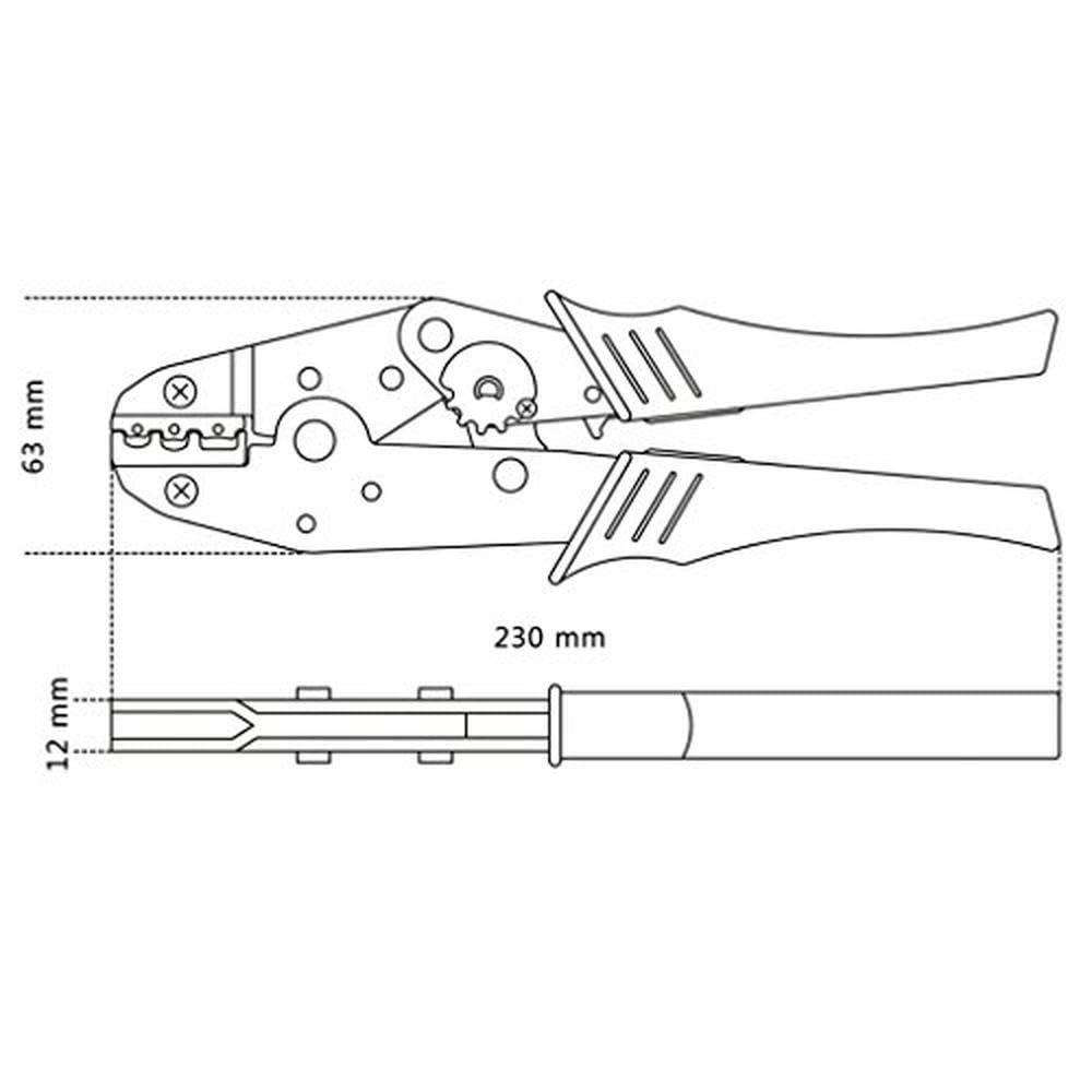 beta-1608-anpresszange-crimpzange-isolierte-verbinder-mit-druckregler image 2