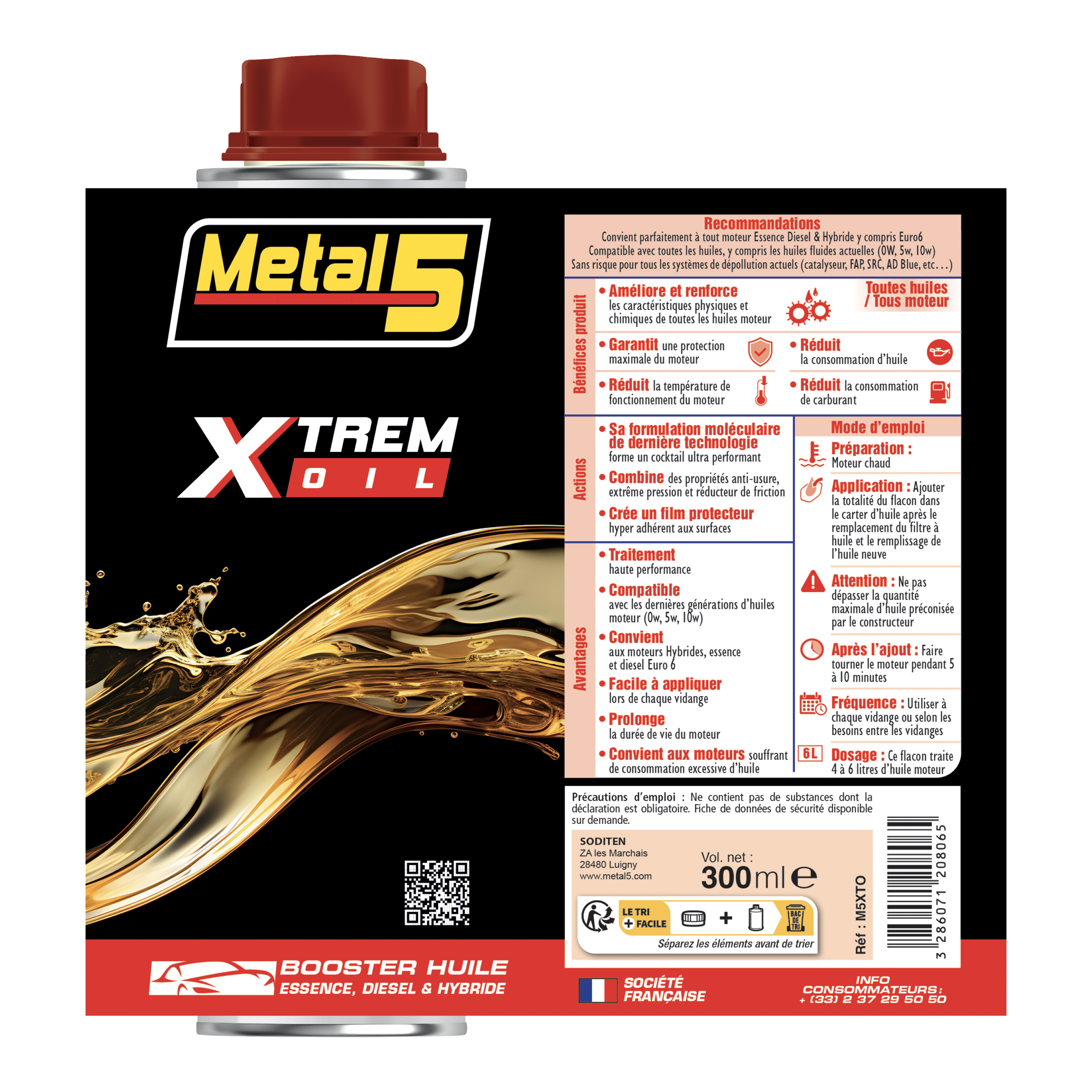 metal-5-x-trem-oil-ladditiv-300-ml-f-r-motor-l image 2