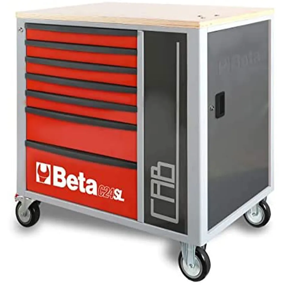 beta-c24sl-cab-r-werkzeugwagen-7-schubladen-mit-schrank image 1