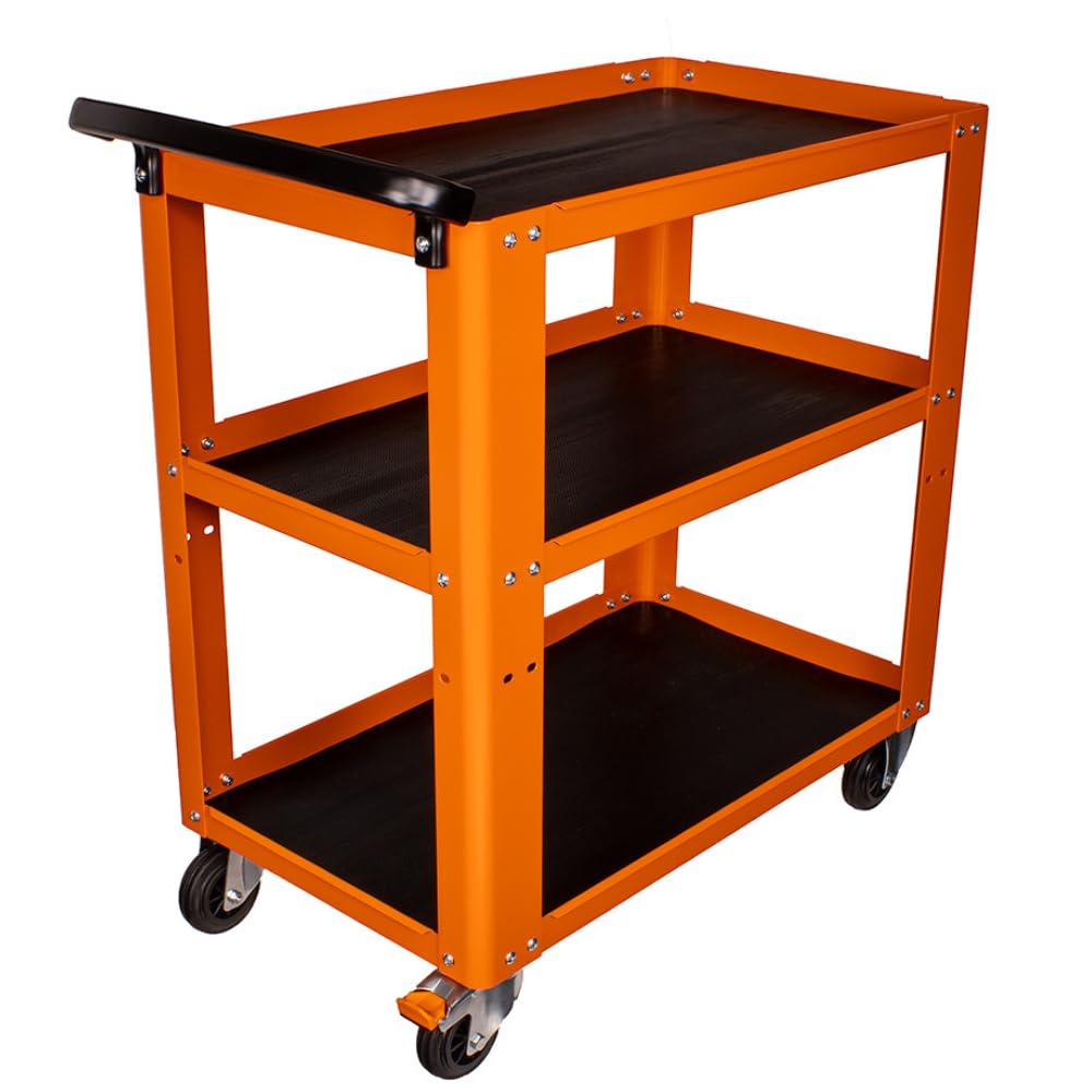 beta-c51-o-werkzeugwagen-orange-3-etagen-mobiler-trolley image 1