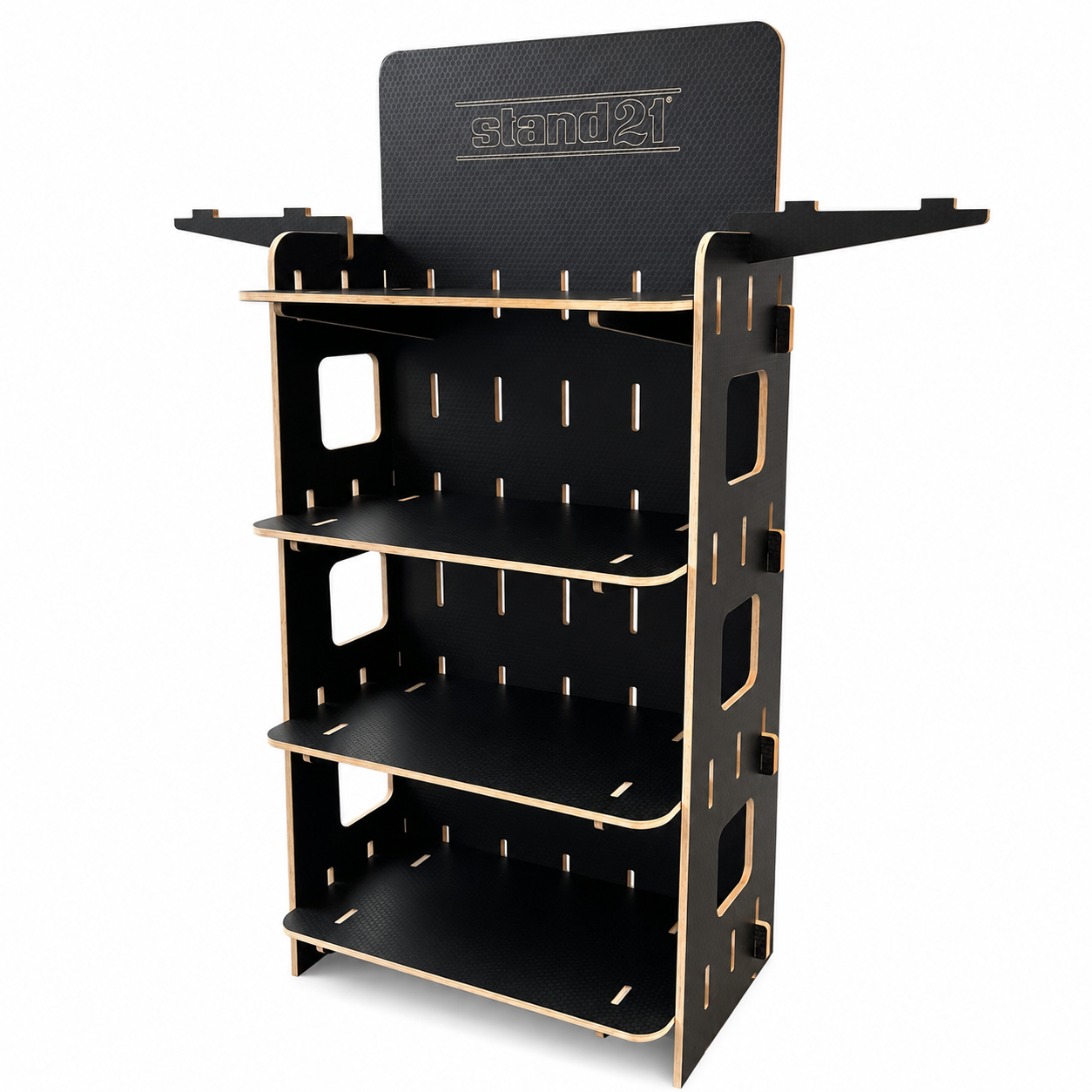 caseliner-mhs-modular-helmet-system-helmregal-holz image 3