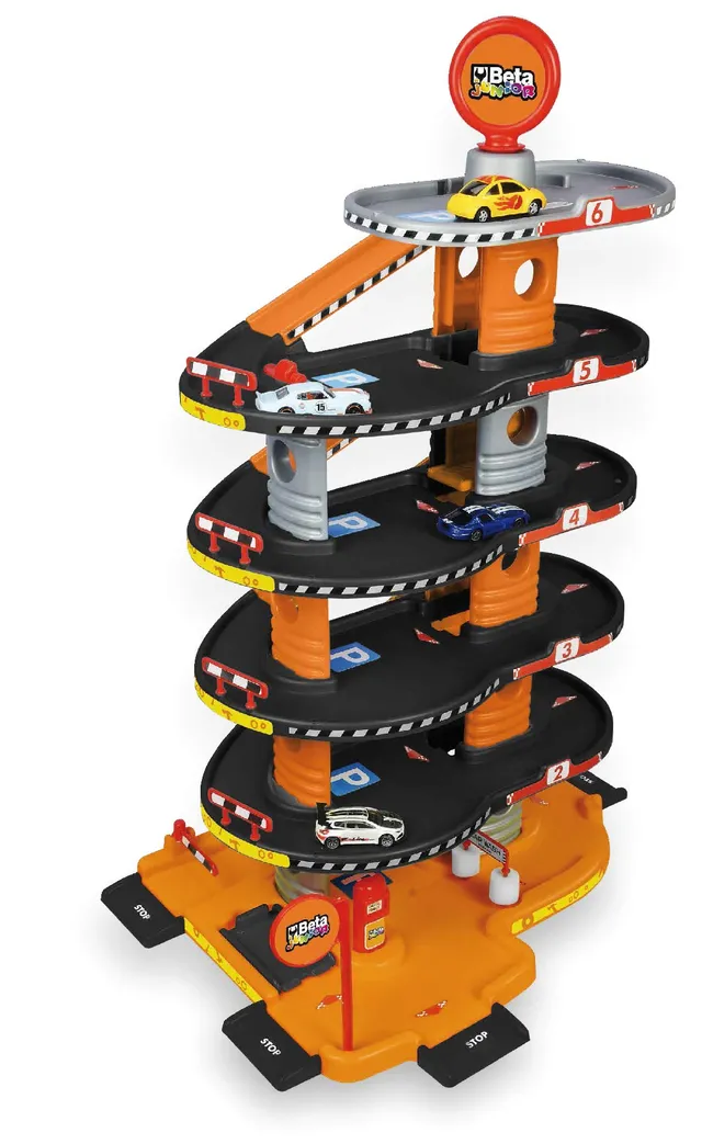 beta-9548-g-kinder-garage-6-st-ckig-mit-waschanlage-lift image 1