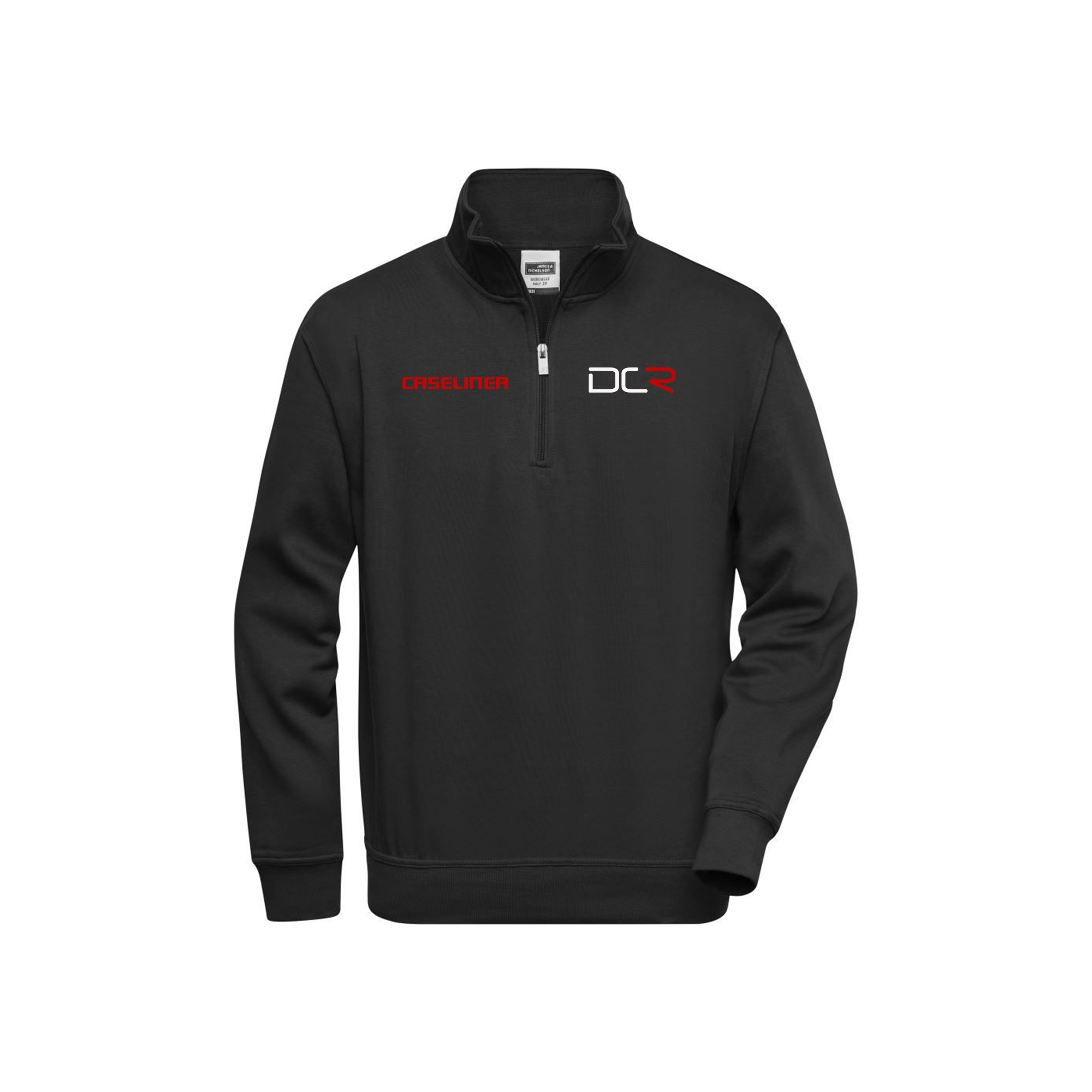 caseliner-sweatshirt-halbzip-arbeitspullover-ohne-logo image 2
