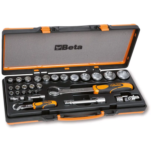 beta-902a-c22-steckschl-ssel-satz-28-tlg-blechkasten image 1