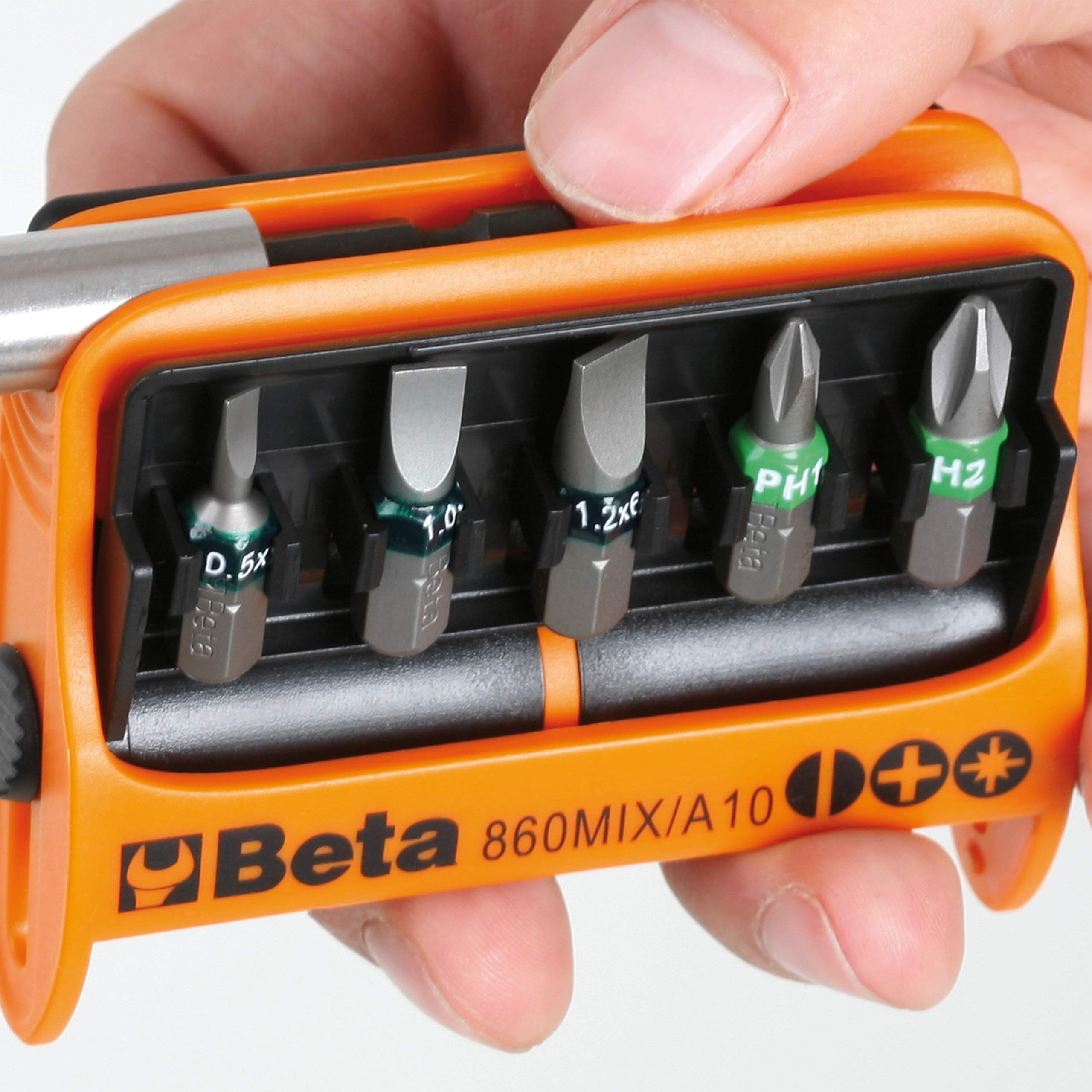 beta-860mix-a10-bit-set-10-teilig-orange-schwarz-box image 4