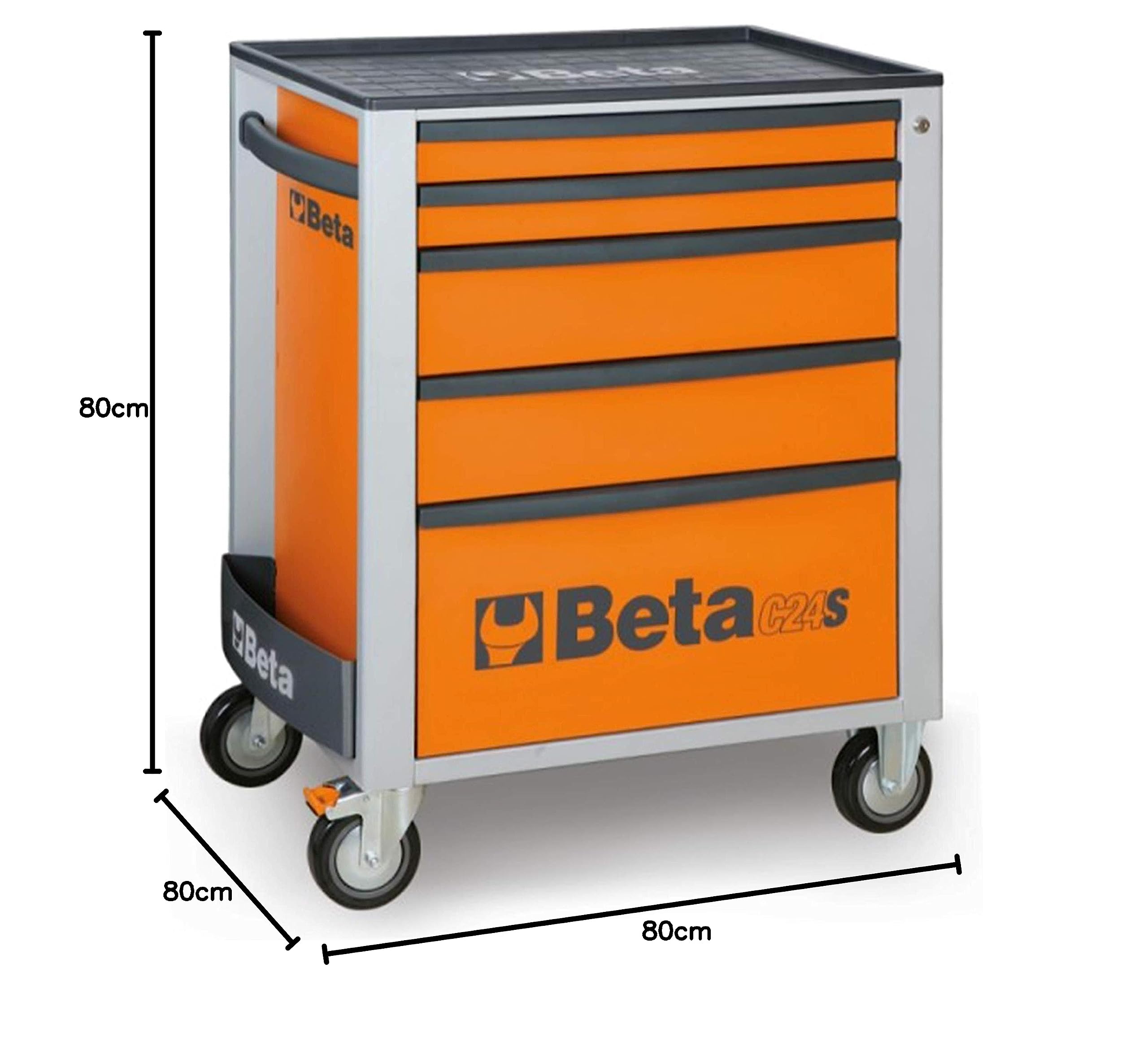 beta-c24s-5-werkzeugwagen-5-schubladen-orange image 2