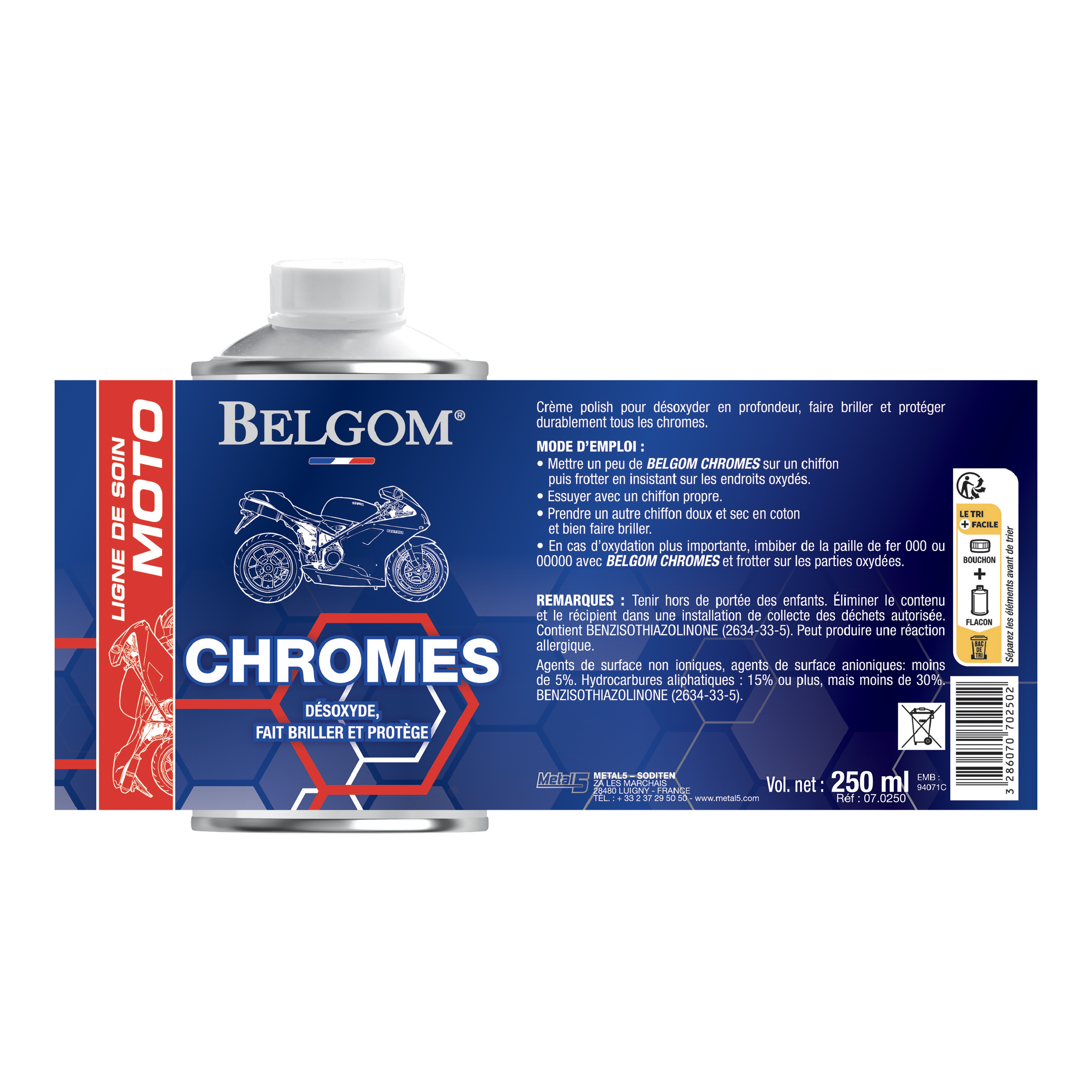 belgom-chrom-politur-creme-250-ml-rostschutz-glanz image 2